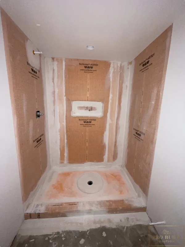 Kerdi Waterproofing Standup Shower, Itasca, IL