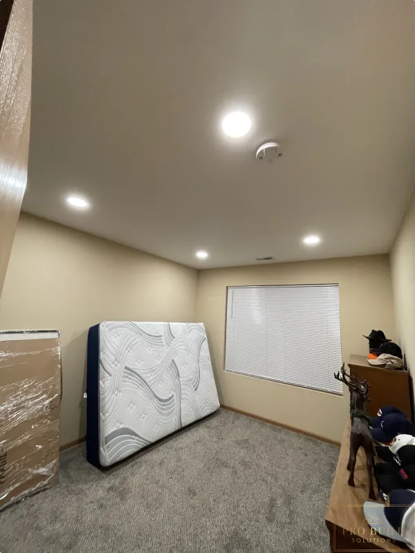 Spare Room upgraded with Canlights, Romeoville, IL