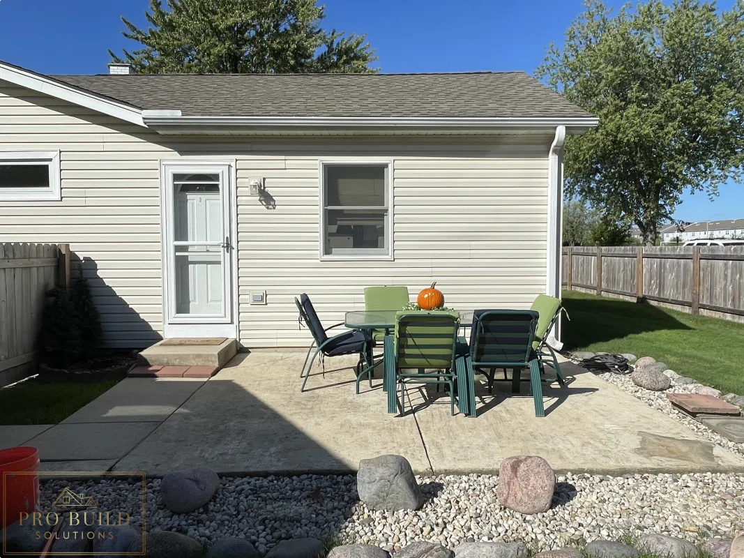 Patio Area prior to Custom Pergola, Rolling Meadows, IL