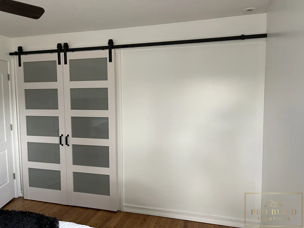 Barn Door with Glass Inserts, Wheaton, IL