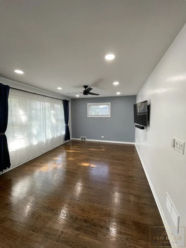 Living Room Lighting and Fan Upgrade, Western Springs, IL