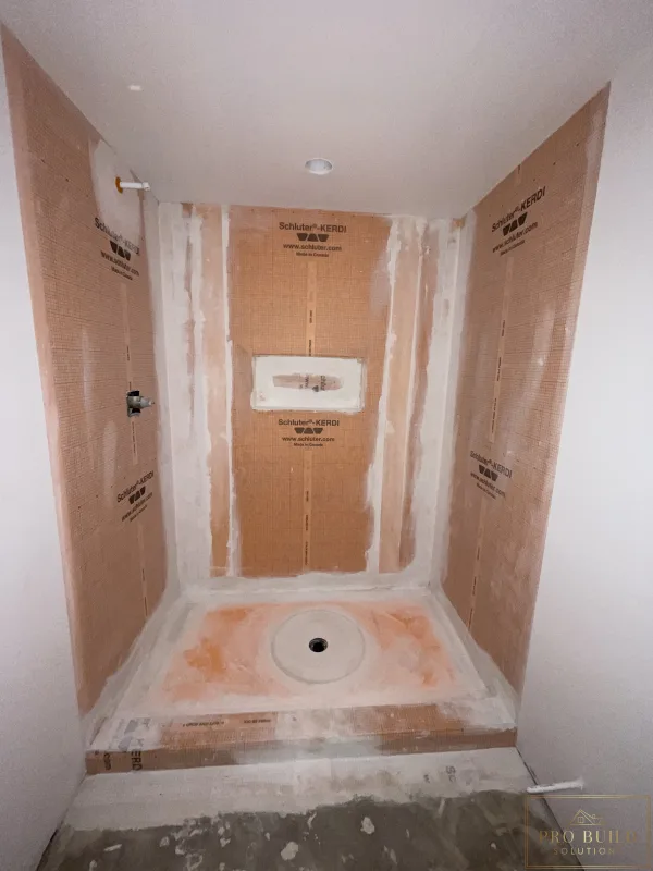 Kerdi Waterproofing Standup Shower, Itasca, IL