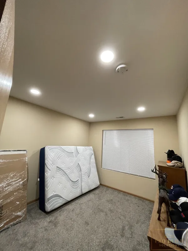 Spare Room upgraded with Canlights, Romeoville, IL