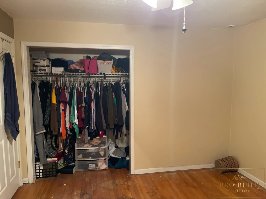 Original Closet Space with BiFold Doors, Wheaton, IL
