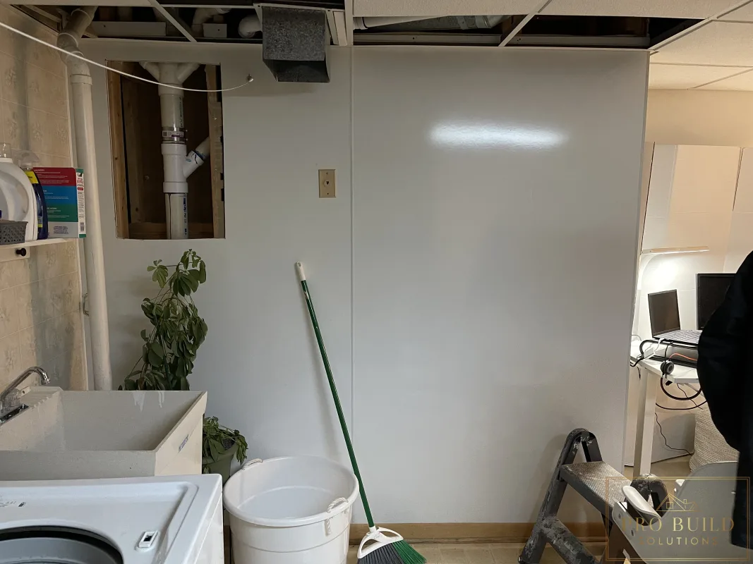 Views of the Storage Area in the Laundry Room prior to Renovation, Western Springs, IL