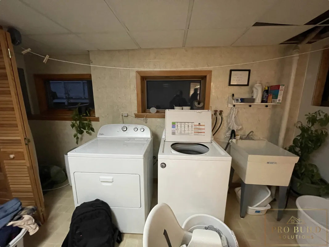 Views of Laundry Room before Renovation, Western Springs, IL