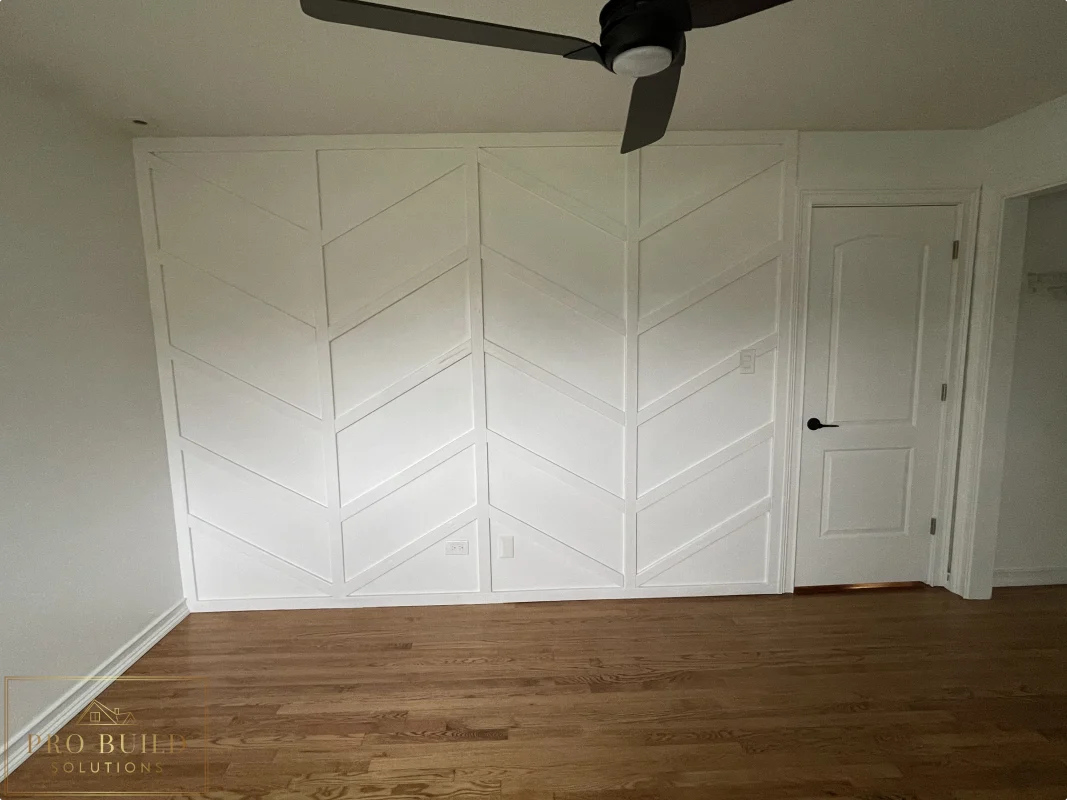 Resurfaced Flooring, Accent Wall, Door, Trim and Ceiling Fan, Wheaton