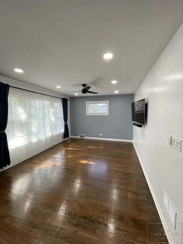 Living Room Lighting and Fan Upgrade, Western Springs, IL