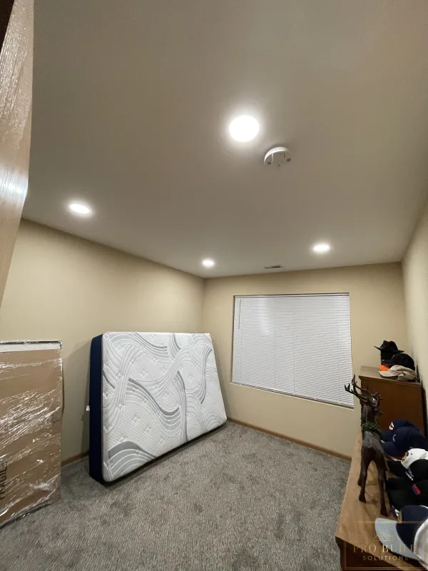 Spare Room upgraded with Canlights, Romeoville, IL