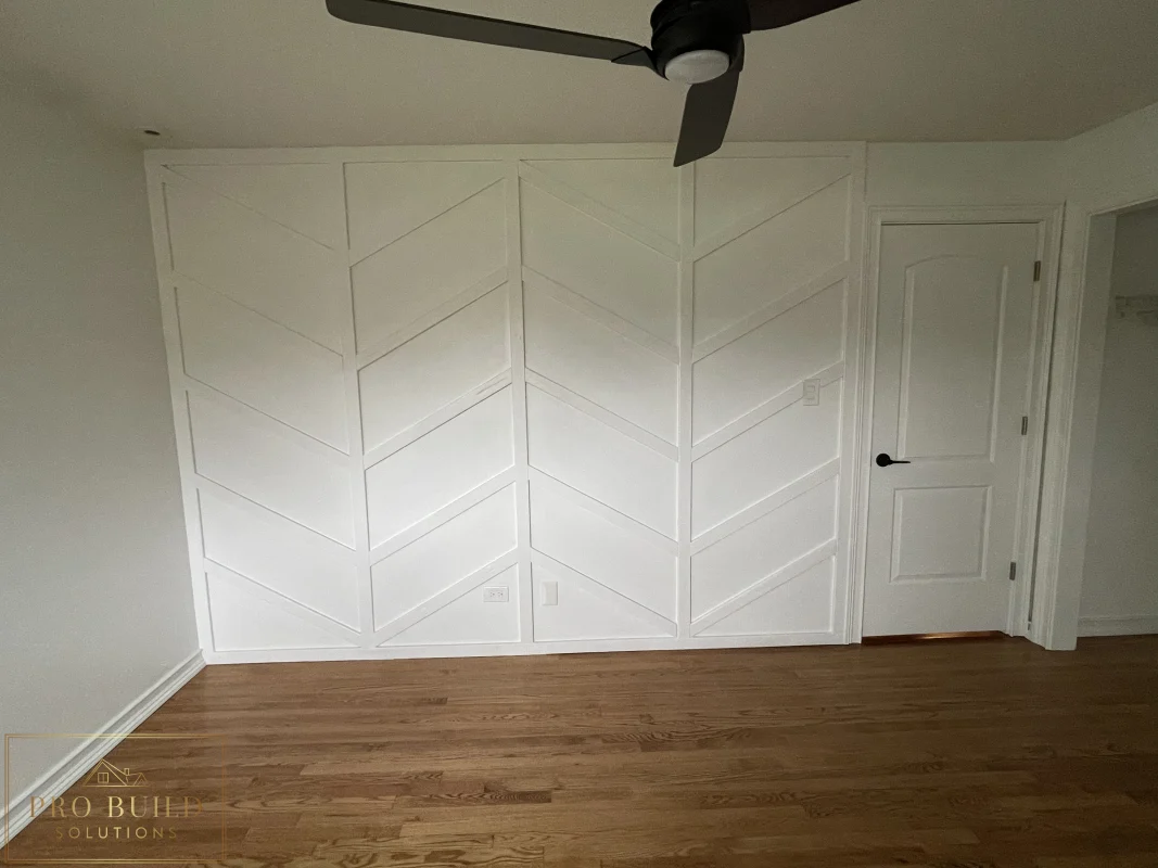 Resurfaced Flooring, Accent Wall, Door, Trim and Ceiling Fan, Wheaton