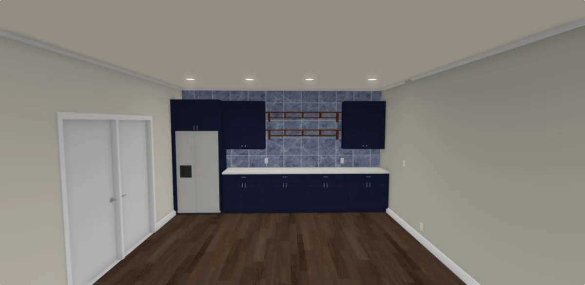 Kitchen 3D rendering, Oswego, IL