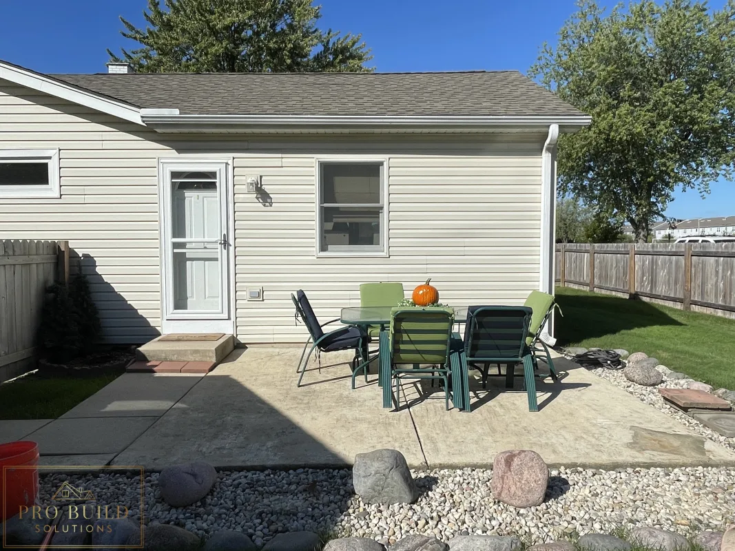 Patio Area prior to Custom Pergola, Rolling Meadows, IL