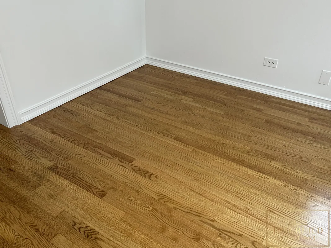 Resurfaced Flooring with New Trim and White Paint, Wheaton, IL